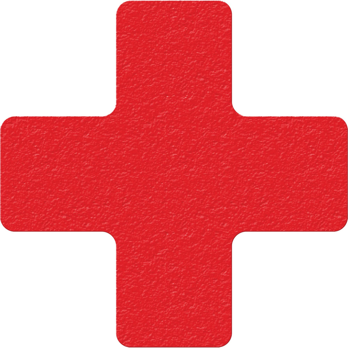 Lean 5S Manufacturing Markers, Cross, 6" L x 6" W, Red, Vinyl