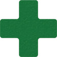 Lean 5S Manufacturing Markers, Cross, 6" L x 6" W, Green, Vinyl