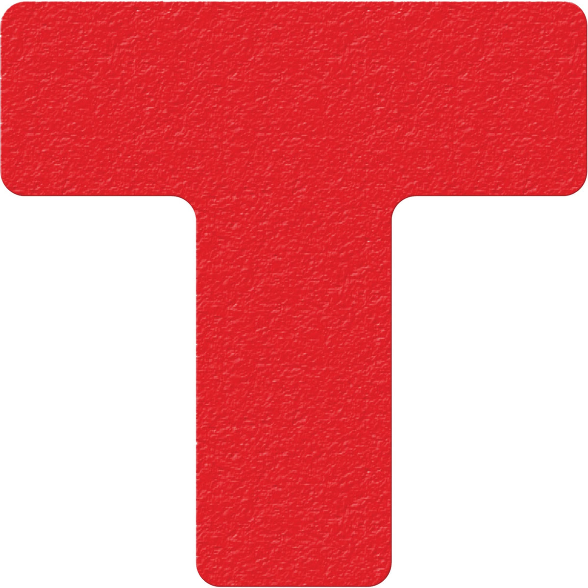 Lean 5S Manufacturing Markers, T, 6" L x 6" W, Red, Vinyl