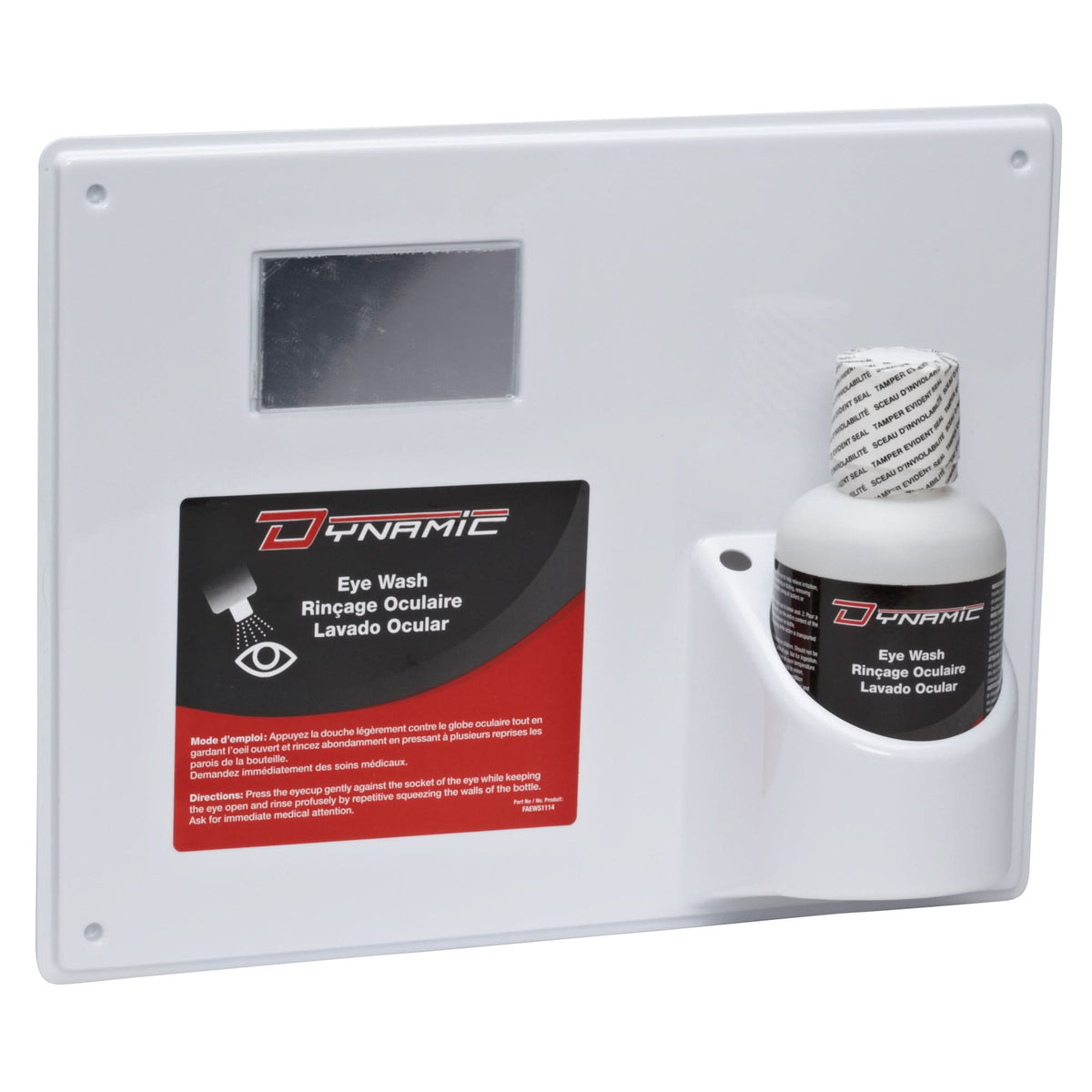 Dynamic™ Eyewash Station with Isotonic Solution, Single