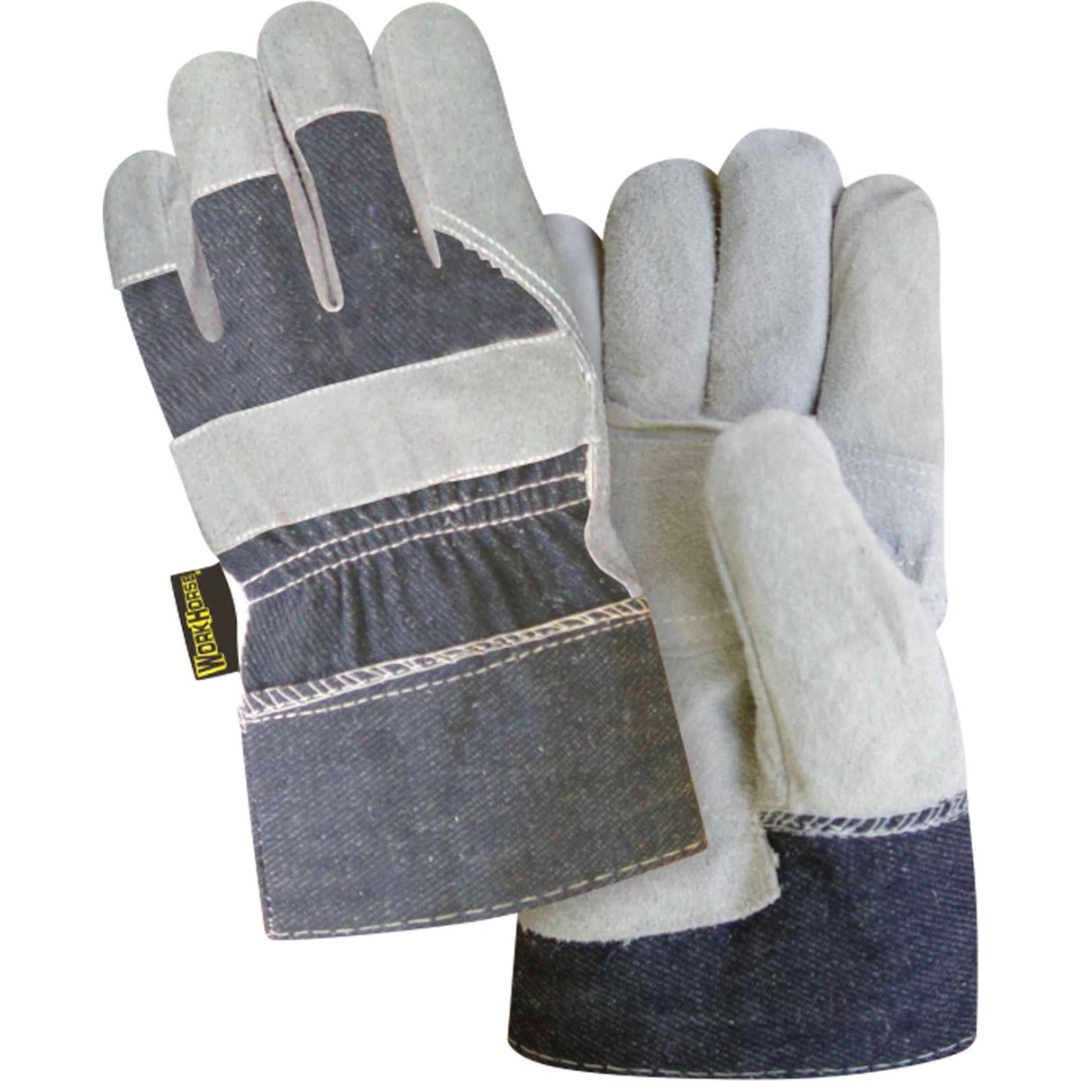 Workhorse® Gloves, One Size, Split Cowhide Palm