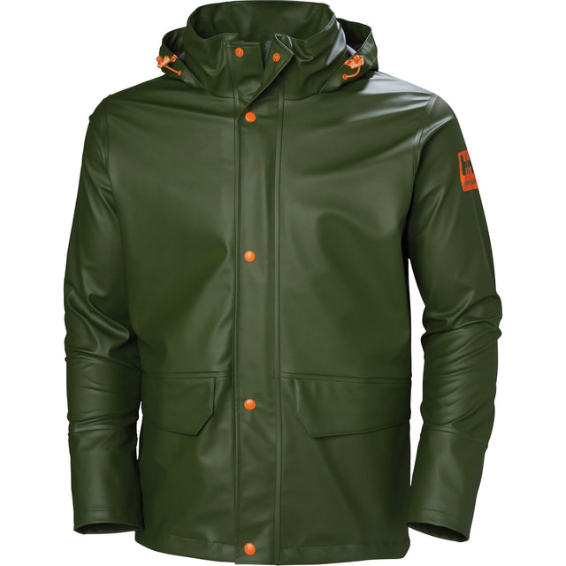 Gale Rain Jacket, Polyester/Polyurethane, Medium, Green