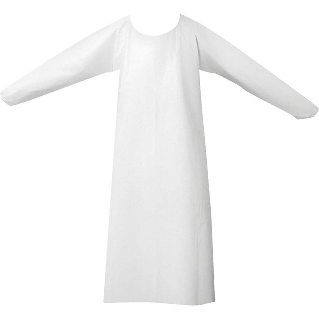 CoverMe™ Gowns, One Size, White, Polyurethane
