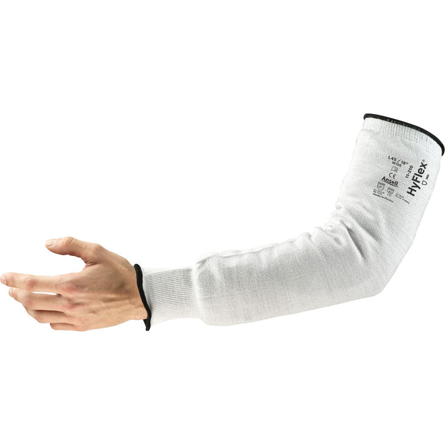 HyFlex® 11-210 Series Narrow Cut Resistant Sleeve, Intercept™, 18", ASTM ANSI Level A2/EN 388 Level 2, Grey