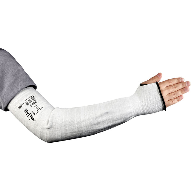 HyFlex® 11-211 Series Wide Cut Resistant Sleeve, Intercept™, 18", ASTM ANSI Level A2/EN 388 Level 2, Grey