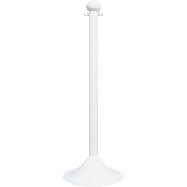 Light-Duty Stanchion, 41" High, White