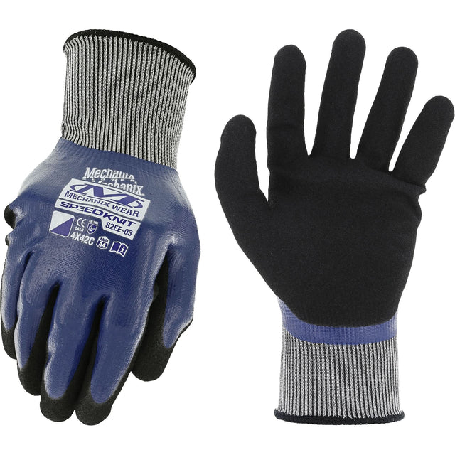 SpeedKnit™ Shield C4 Work Gloves, Size X-Large/10, 18 Gauge, Nitrile Coated, Nylon/Spandex Shell, ASTM ANSI Level A4/EN 388 Level C