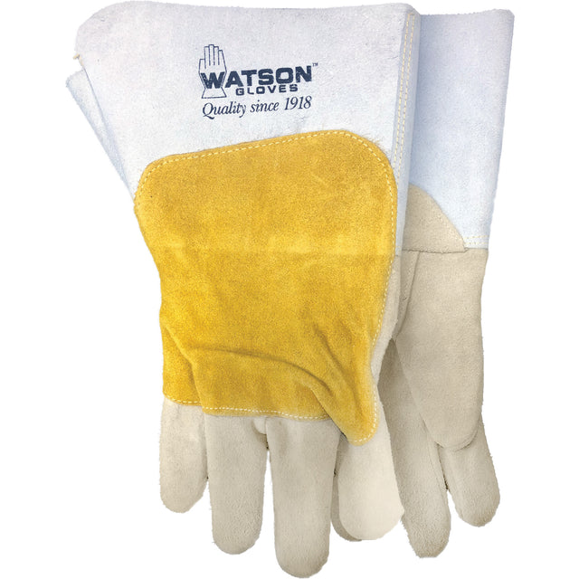 Mad Cow Welding Gloves, Grain Cowhide, Size Large
