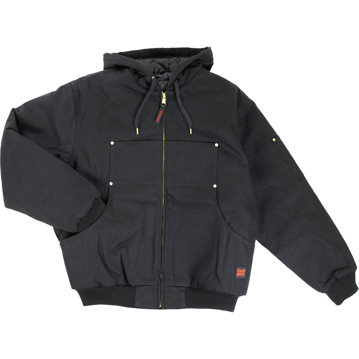 Hooded Duck Bomber Jacket, Men's, 5X-Large (Tall), Black