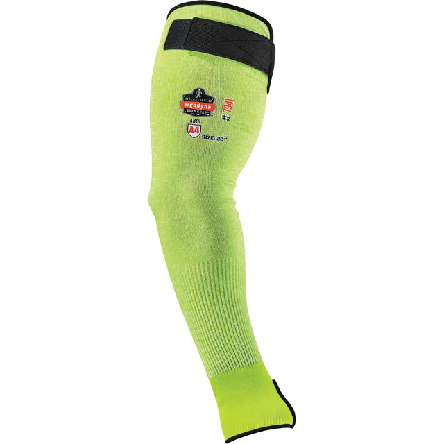 ProFlex 7941-PR Cut-Resistant Protective Arm Sleeve, TenaLux™, 22", ASTM ANSI Level A4/EN 388 Level D, High Visibility Lime