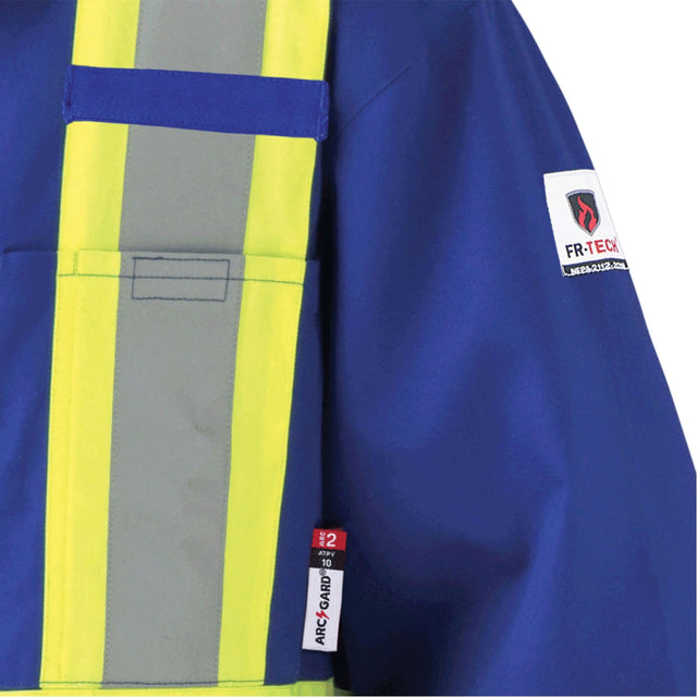7706T FR-Tech® Flame-Resistant Coverall with Leg Zippers, Size 52 (Tall), Royal Blue, 9.7 cal/cm²