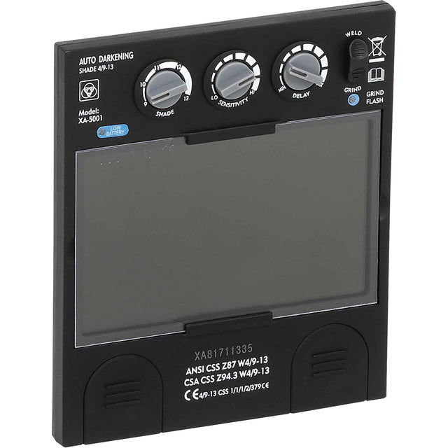 Advantage Plus Large Variable Shade Auto Darkening Filter, 5-1/4" W x 4-1/2" H Viewing Area, For Use With S26200