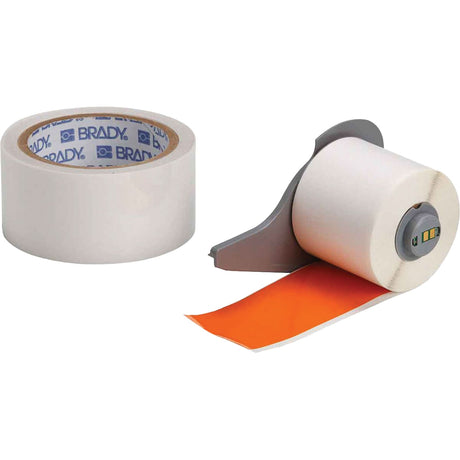 ToughStripe® Ultra-Aggressive Adhesive Multi-Purpose Label Tape with Overlaminate, Polyester, Orange, 2" Width