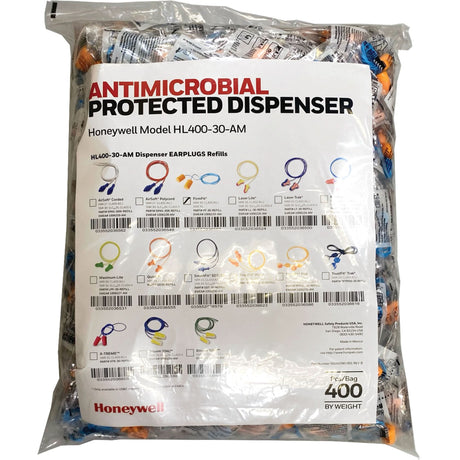 FF-30 Earplugs Refill for HL400 Dispenser, Bulk - Polybag, Corded