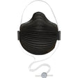 AirWave M Series Black Disposable Masks with SmartStrap® & Nose Flange, N95, NIOSH Certified, Medium/Large