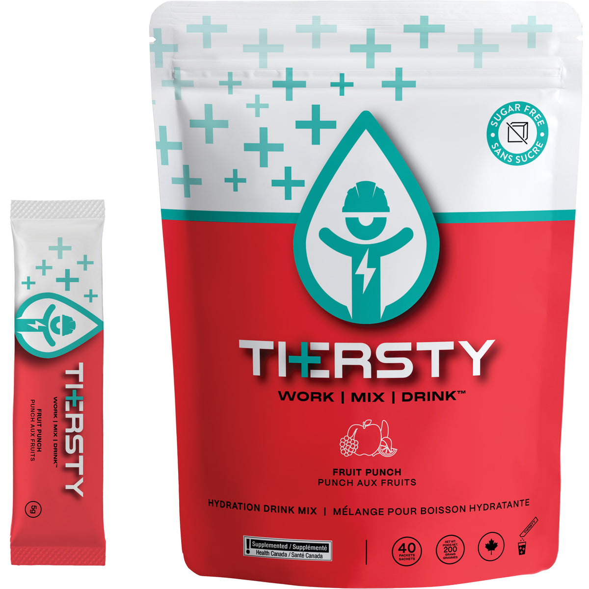 Hydration Drink Mix, Single Serve, Fruit Punch