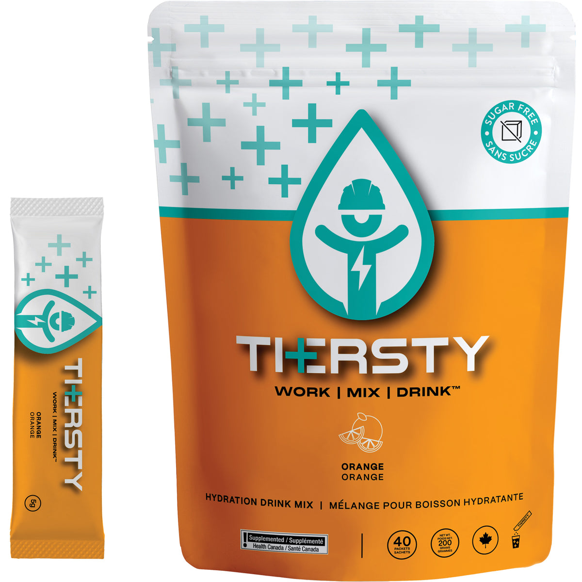 Hydration Drink Mix, Single Serve, Orange