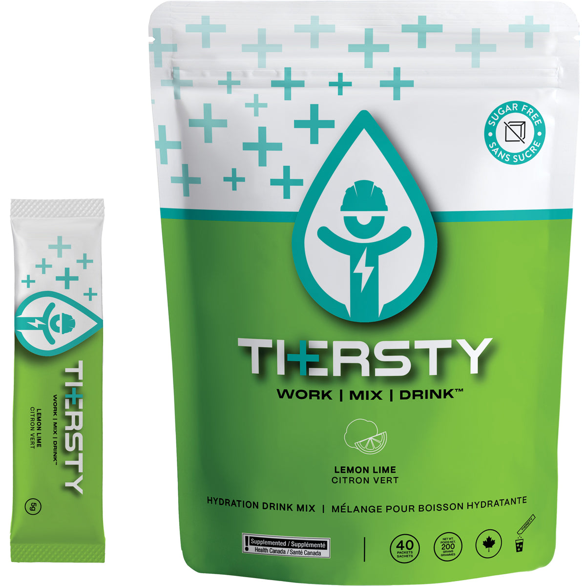 Hydration Drink Mix, Single Serve, Lemon-Lime
