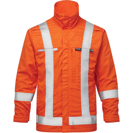 UltraSoft® 7 oz. Skyline Summer Bomber Jacket, Medium, High Visibility Orange