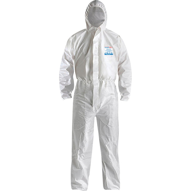CoverMe™ XP1800  Type 5/6 Coveralls with Hood, 4X-Large, White, Microporous
