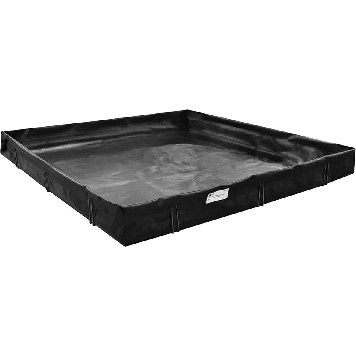 Spill Containment Berm, 4675 US gal. Capacity, 25' W x 25' L x 1" H, L-Bracket