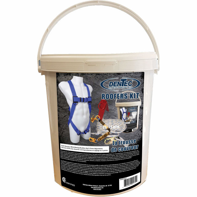 ECO™ Roofer's Kit with 50' Rope, CSA Certified, Class A, Large/Medium/X-Large, 310 lbs. Cap.