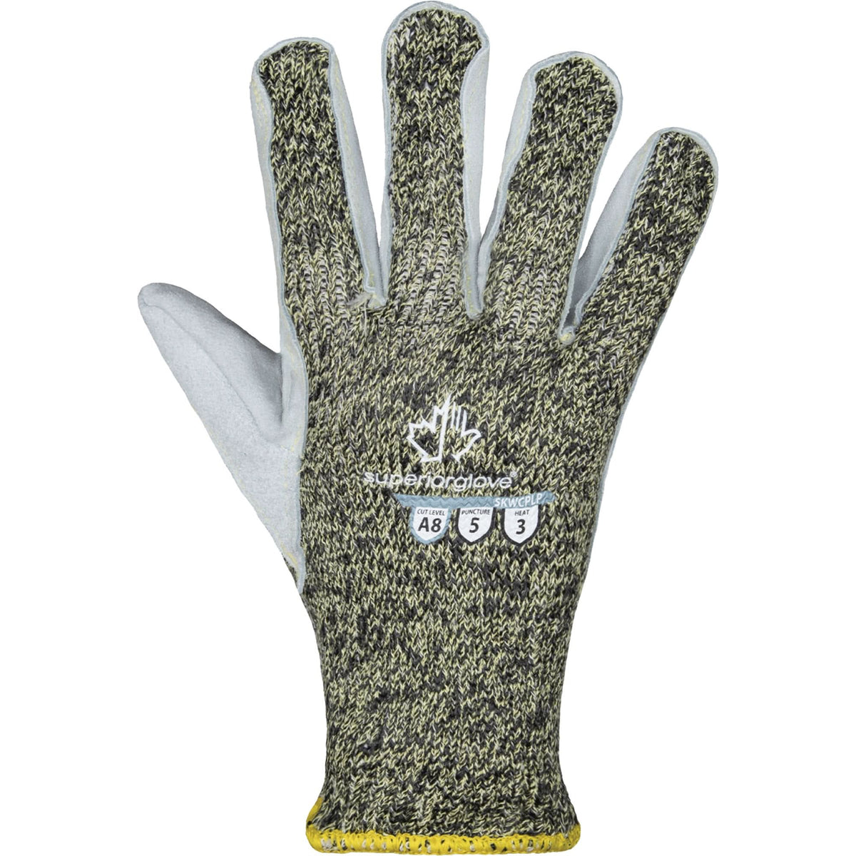 ParaActiv™ SKWCPLP Heat Protection Gloves with Leather Palms, Size X-Large, 7 Gauge, ParaActiv™ Shell, ASTM ANSI Level A8