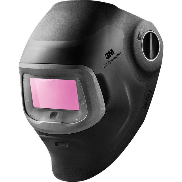 Speedglas™ G5-03 E Welding Helmet 09-0100-20 with G5NC ADF, 4.2" L x 2.1" W View Area, 3/5/8 - 12 Shade Range, Black