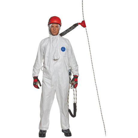 Harness-Compatible Disposable Coverall, Large, White, Tyvek® 500