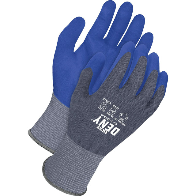 Deny® Coated Cut-Resistant Food Contact Gloves, Size 9, 13 Gauge, Nitrile Coated, HPPE Shell, ASTM ANSI Level A6/EN 388 Level F