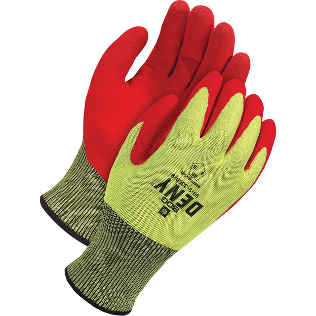 Deny® Lined Cut-Resistant Touchscreen Gloves, Size 10, 18 Gauge, Foam Nitrile Coated, HPPE Shell, ASTM ANSI Level A6
