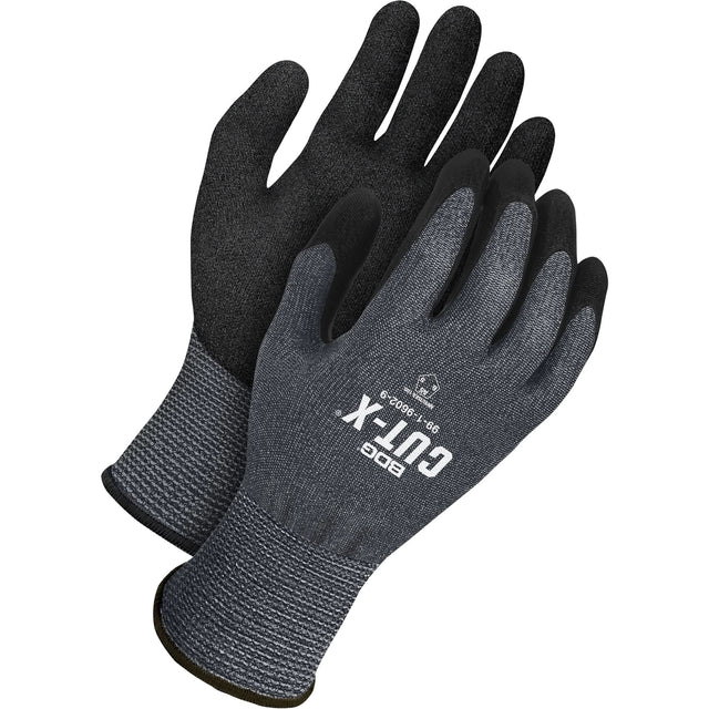 Cut-X® Cut-Resistant Touchscreen Gloves, Size 9, 15 Gauge, Polyurethane Coated, HPPE Shell, ASTM ANSI Level A5