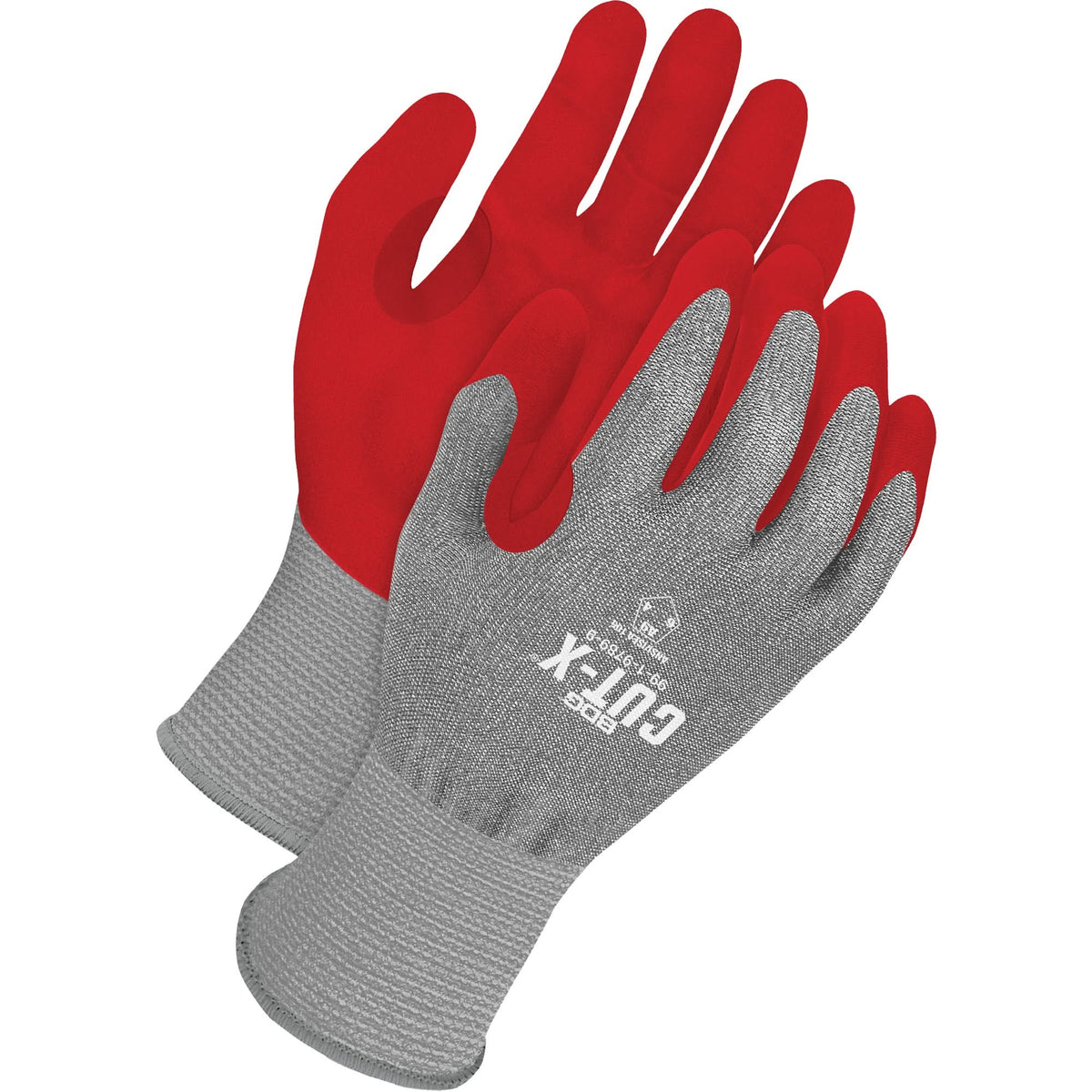 Cut-X® Cut-Resistant Touchscreen Gloves, Size 8, 18 Gauge, Foam Nitrile Coated, HPPE Shell, ASTM ANSI Level A9