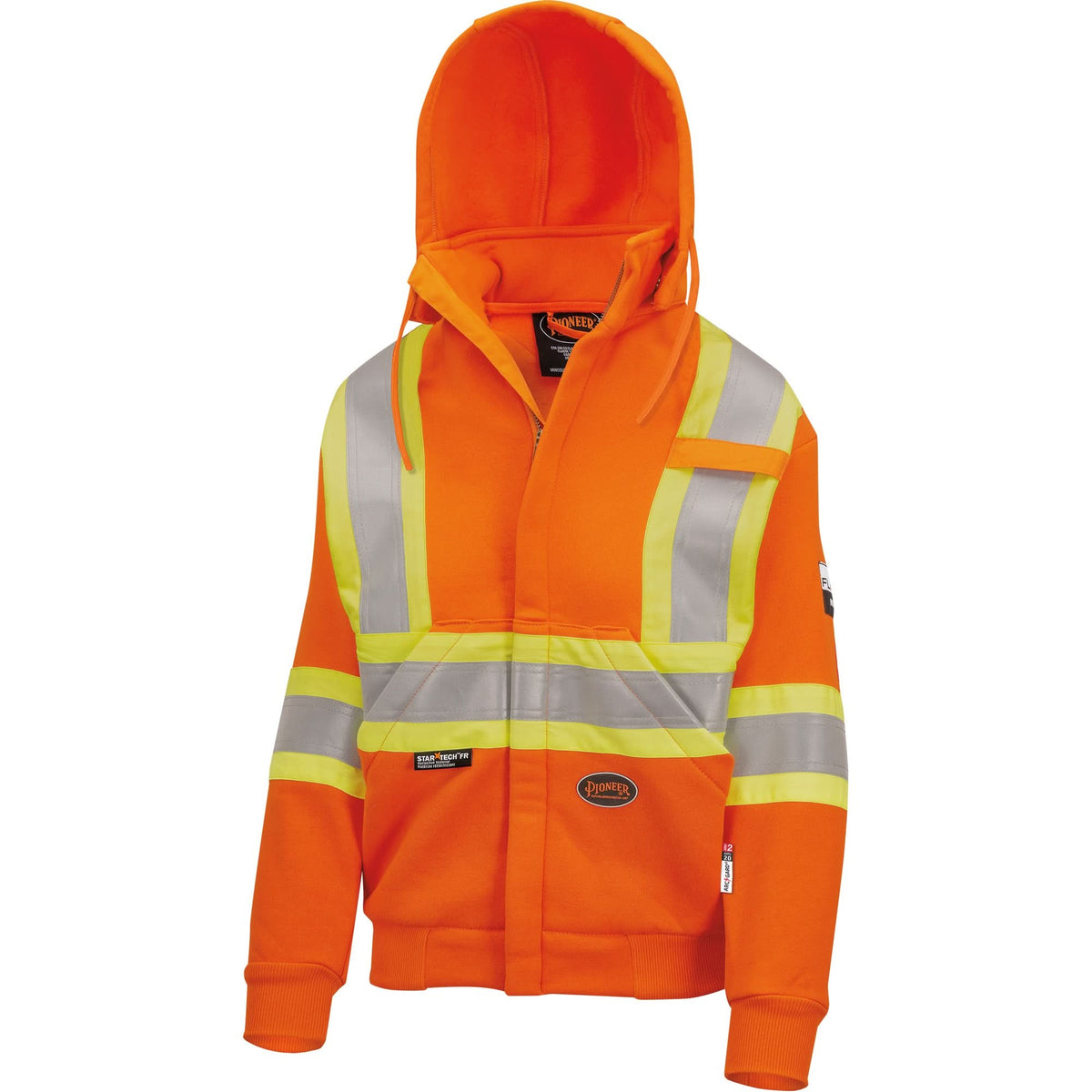 Heavyweight Safety Hoodie, Women's, X-Small, High Visibility Orange