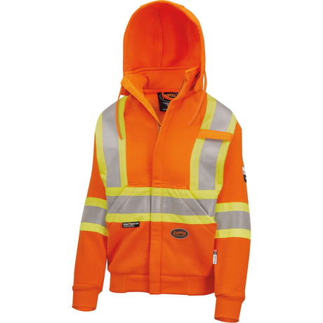 Heavyweight Safety Hoodie, Women's, Medium, High Visibility Orange