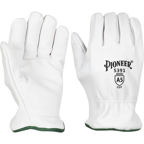 Cut-Resistant Driver's Gloves, Medium, Grain Goatskin Palm