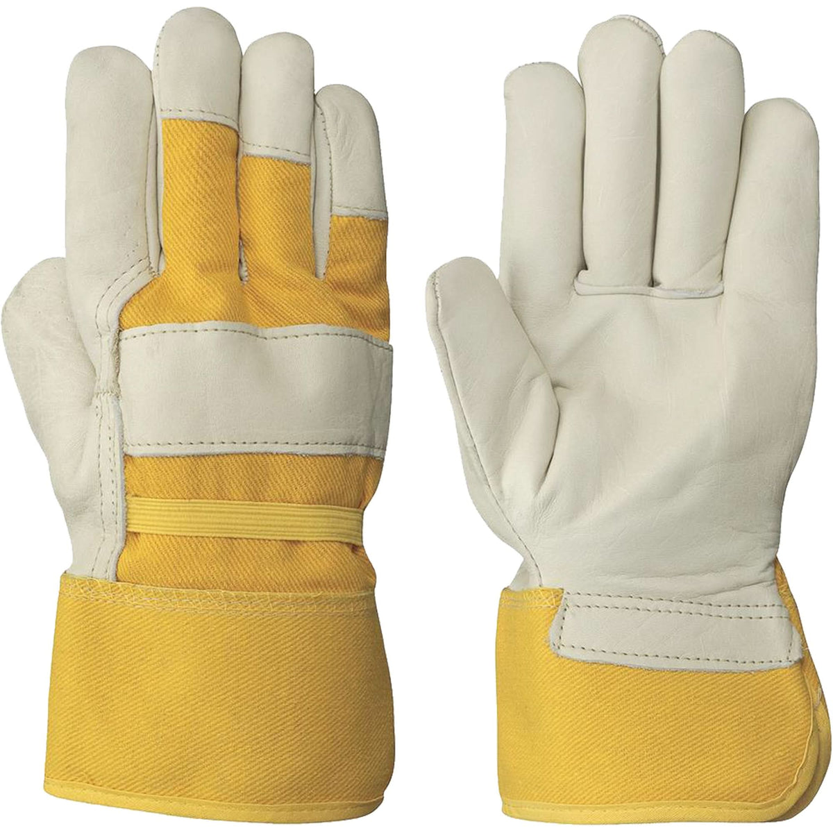 Women's Insulated Cow Grain Gloves, One Size, Grain Cowhide Palm, Fleece Inner Lining