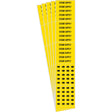 "Steam Supply" Pipe Marker, Self-Adhesive, 2-1/4" H x 2-3/4" W, Black on Yellow