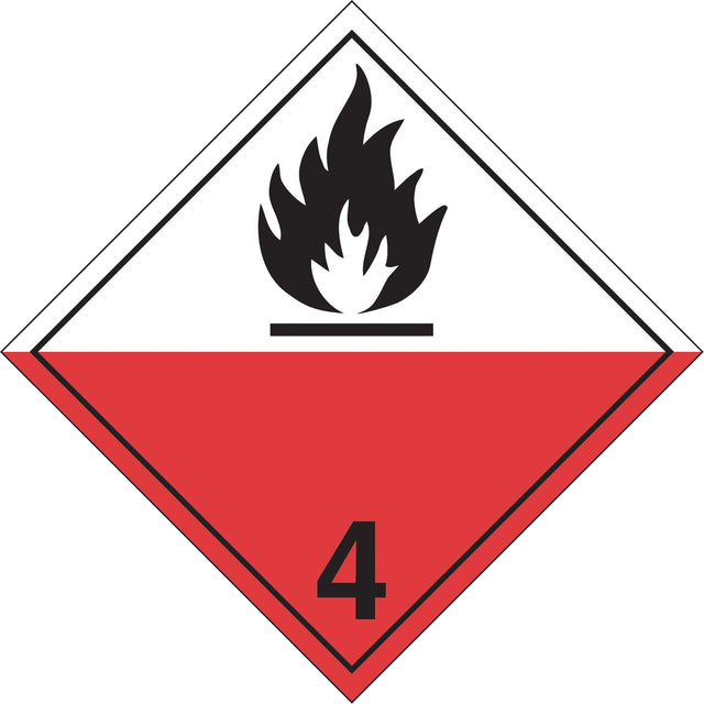 Spontaneous Combustibles TDG Placard, Aluminum