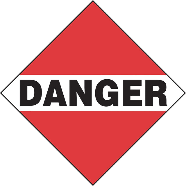 Danger Mixed Load TDG Placard, Aluminum