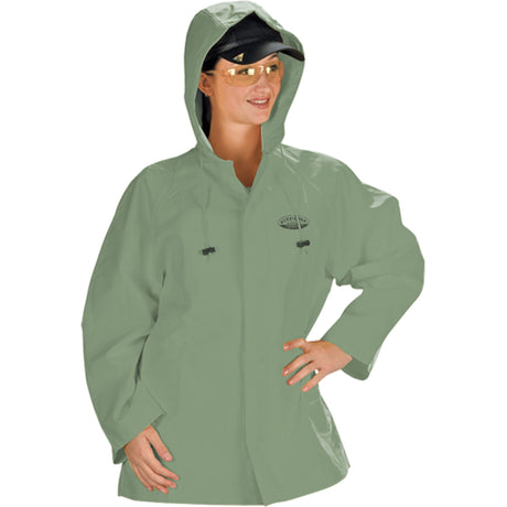 Hurricane Flame Retardant/Oil Resistant Rain Suits - Jacket, Medium, Green