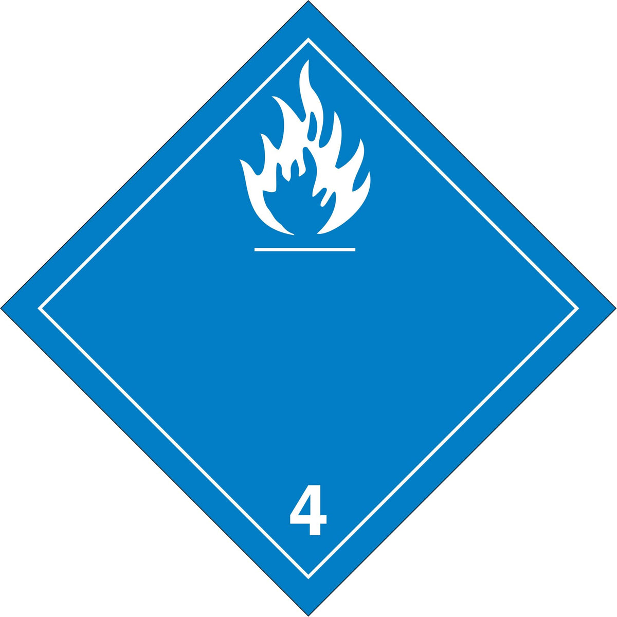 Dangerous When Wet TDG Placard, Plastic