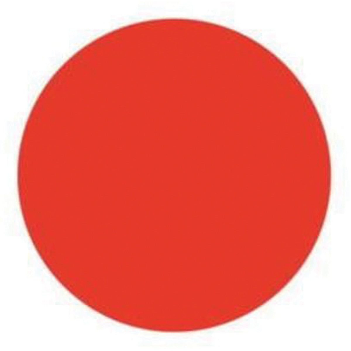 Round Write-On Labels, Circle, 1.5" L x 1.5" W, Red