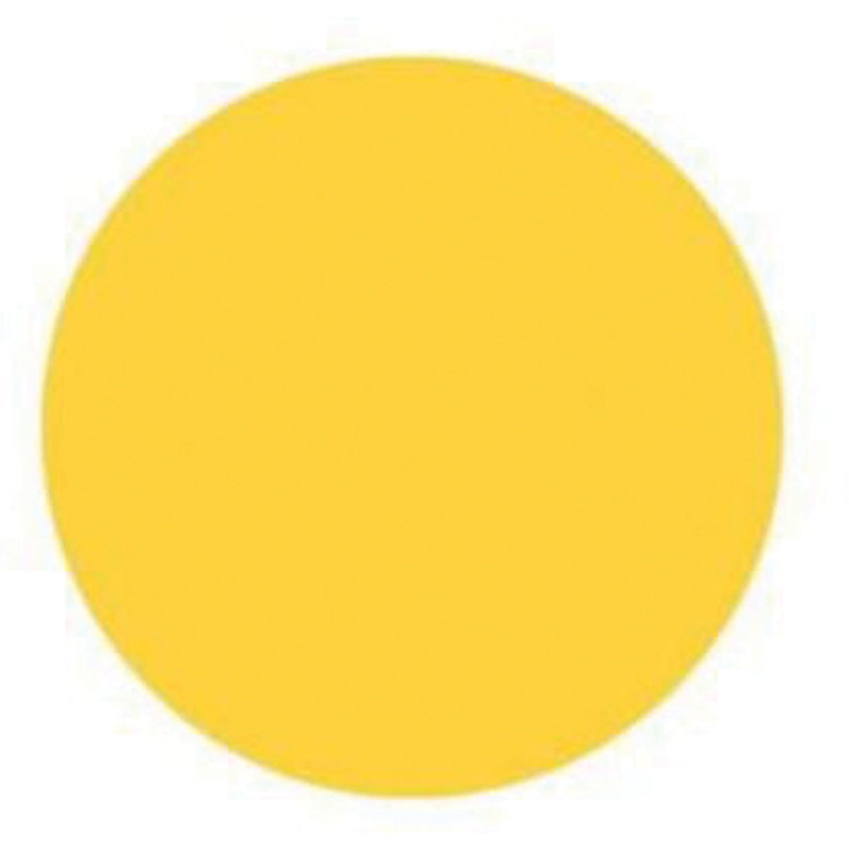 Round Write-On Labels, Circle, 1.5" L x 1.5" W, Yellow