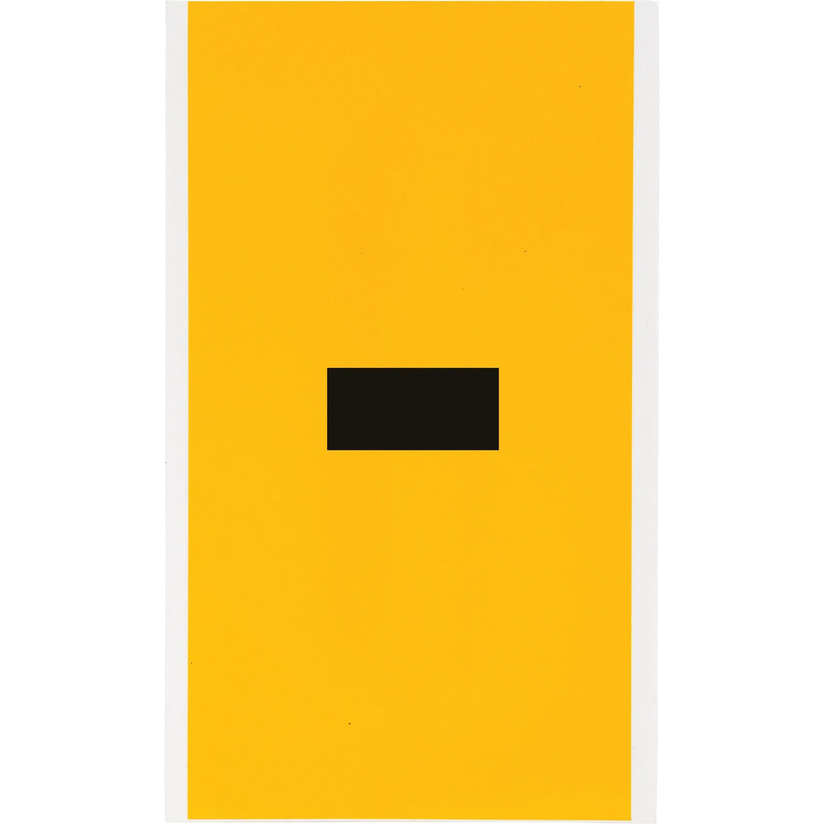 Individual Number & Letter Label, Dash (-), 6" H, Black on Yellow