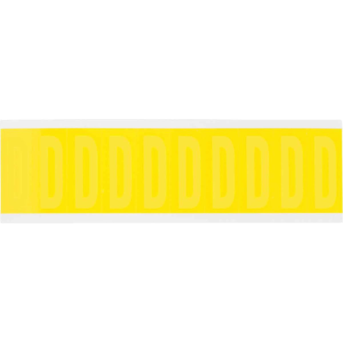 Repositionable Individual Number & Letter Labels, Blank, 2" H, Yellow