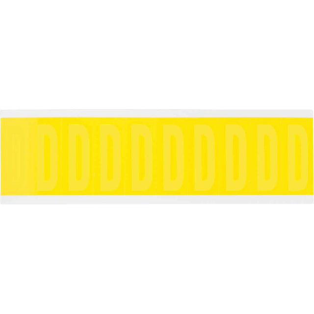 Repositionable Individual Number & Letter Labels, Blank, 2" H, Yellow