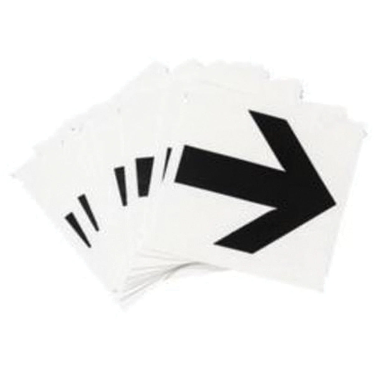 Quick-Align® Individual Gothic Number and Letter Labels, Arrow Symbol, 1" H, Black