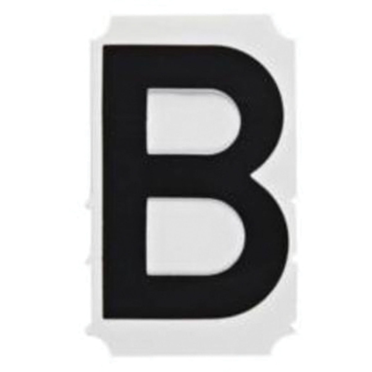 Quick-Align® Individual Gothic Number and Letter Labels, B, 1" H, Black