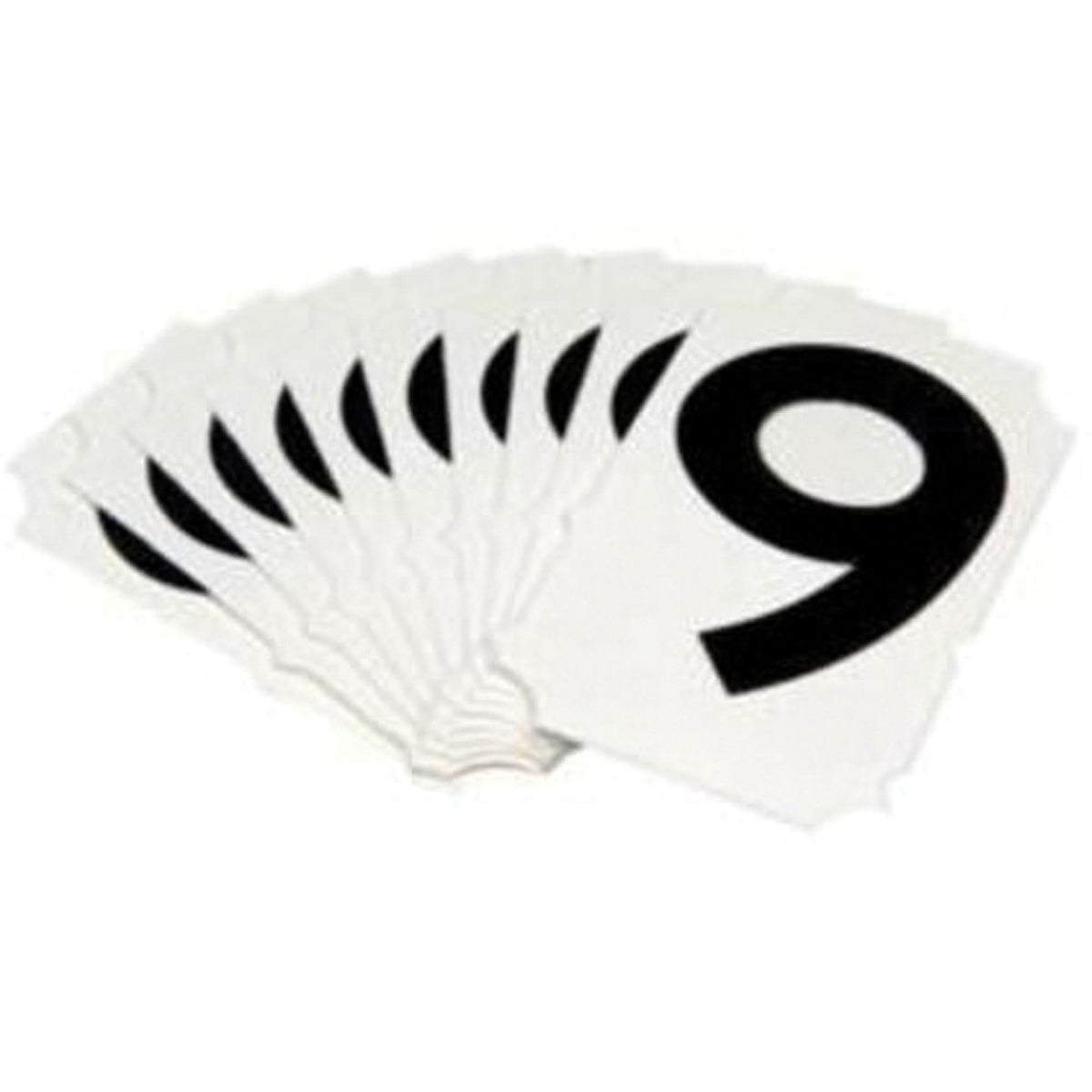 Quick-Align® Individual Gothic Number and Letter Labels, 9, 2" H, Black